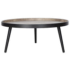Round Tray Top Coffee Table - 35.4"W x 35.4"D x 15"H