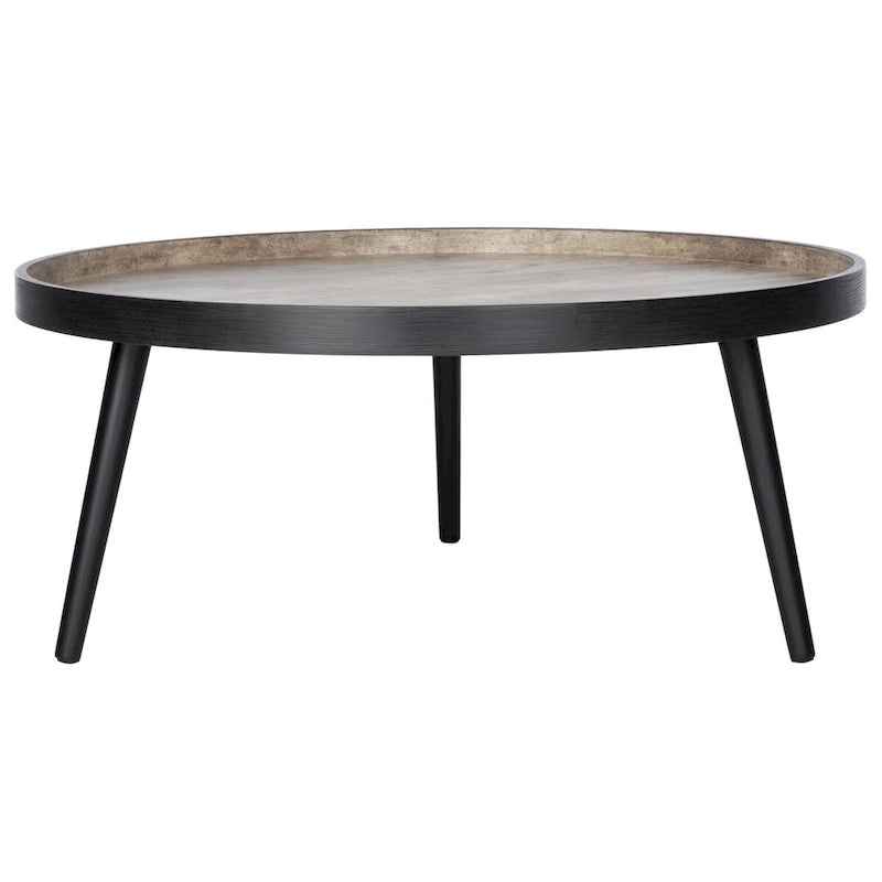 Round Tray Top Coffee Table - 35.4"W x 35.4"D x 15"H