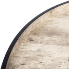 Round Tray Top Coffee Table - 35.4"W x 35.4"D x 15"H
