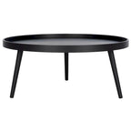 Round Tray Top Coffee Table - 35.4"W x 35.4"D x 15"H