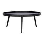 Round Tray Top Coffee Table - 35.4"W x 35.4"D x 15"H