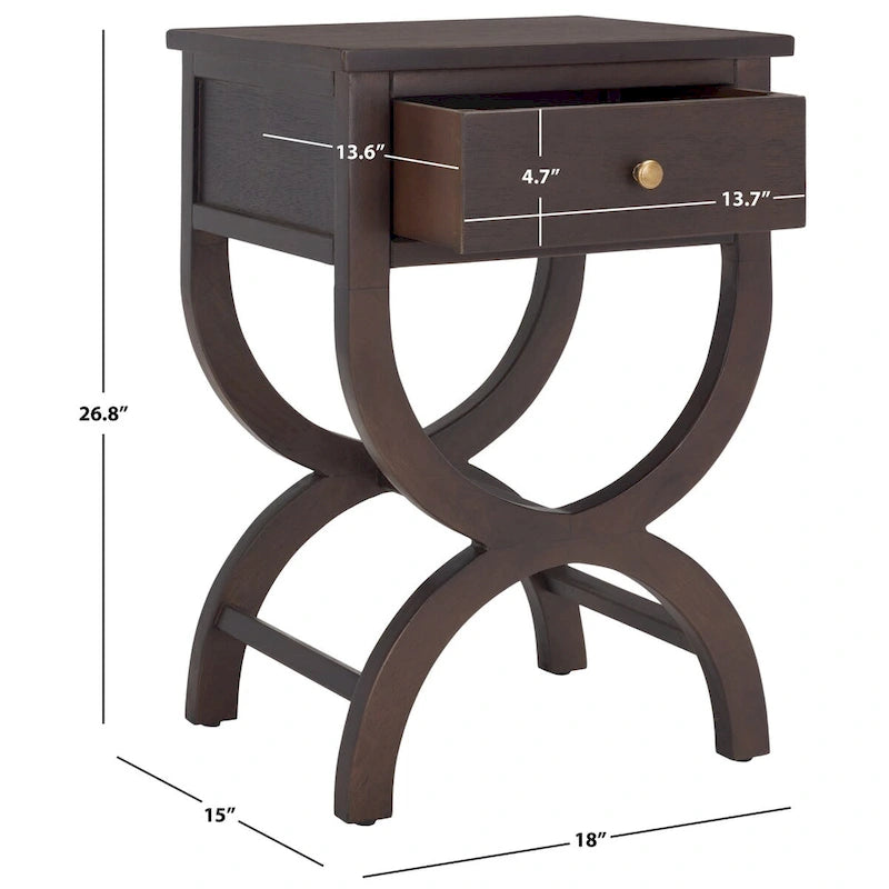 1-Drawer Accent Table Nightstand (Fully Assembled) - 18"W x 15"D x 27"H