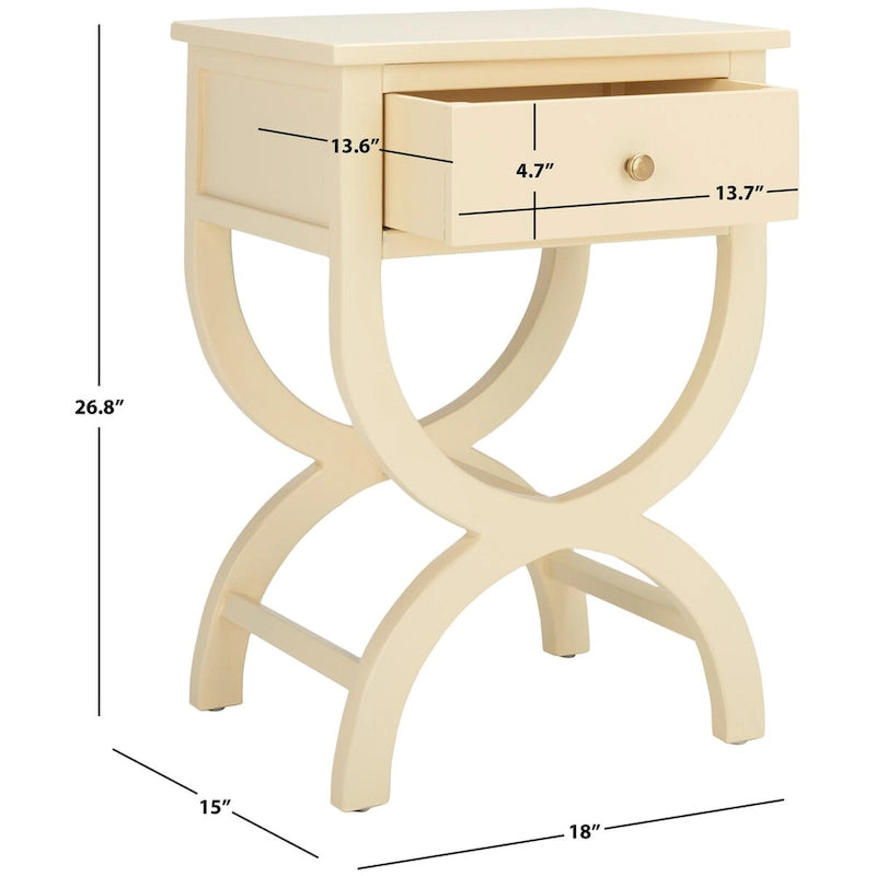 1-Drawer Accent Table Nightstand (Fully Assembled) - 18"W x 15"D x 27"H