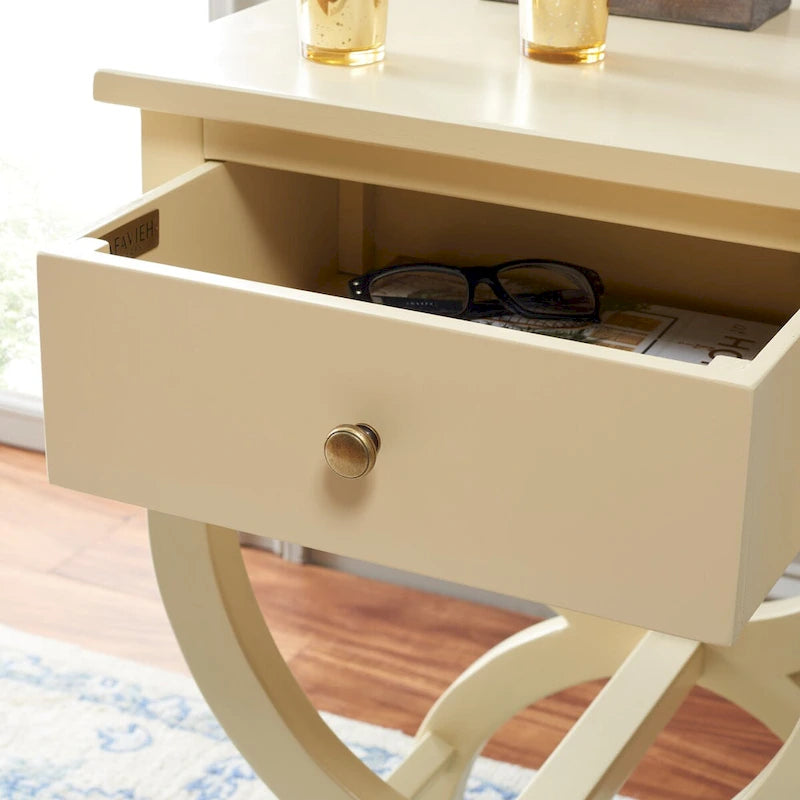 1-Drawer Accent Table Nightstand (Fully Assembled) - 18"W x 15"D x 27"H