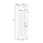 Contemporary Shoe Cabinet with Multiple Storage Capacity