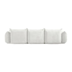 3-Piece Chenille Sofa Set with Ottoman – Armchair, Loveseat & 3-Seater Couch