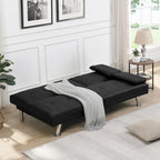 Holz-Schlafsofa mit Armlehne und zwei Haltern