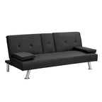 Holz-Schlafsofa mit Armlehne und zwei Haltern