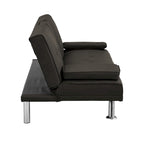 Holz-Schlafsofa mit Armlehne und zwei Haltern