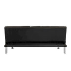 Holz-Schlafsofa mit Armlehne und zwei Haltern