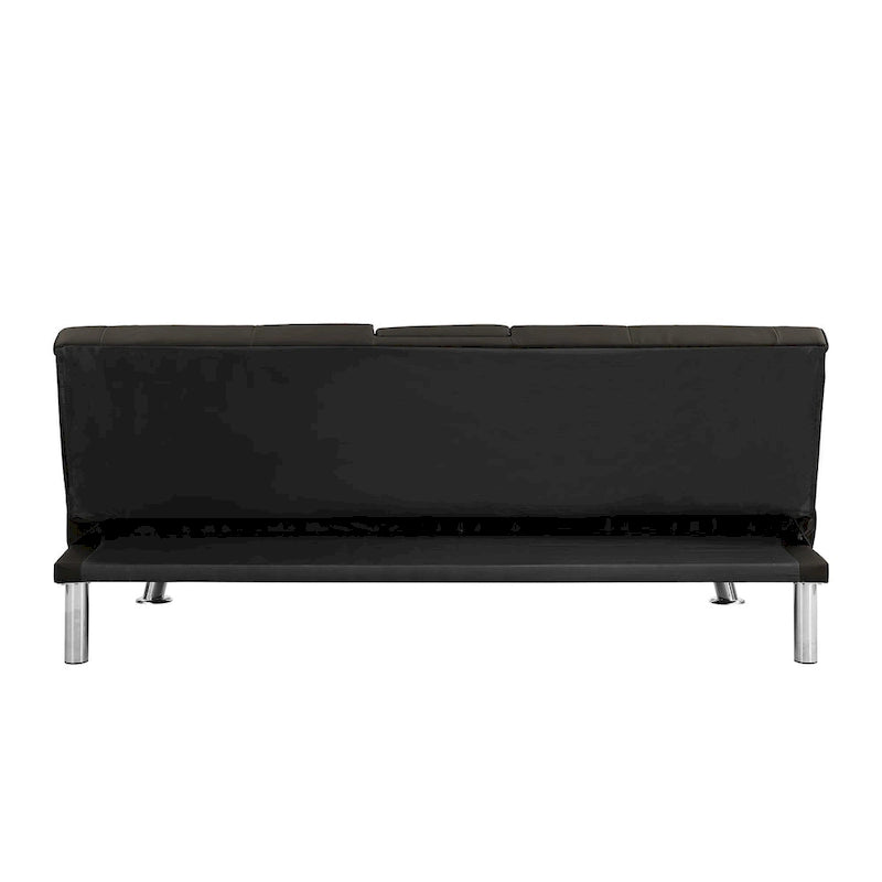Holz-Schlafsofa mit Armlehne und zwei Haltern