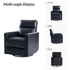 Genuine Leather Swivel Rocker Recliner (Set of 2)