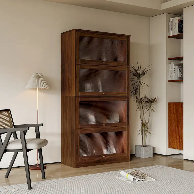 Büroschrank mit Glastüren