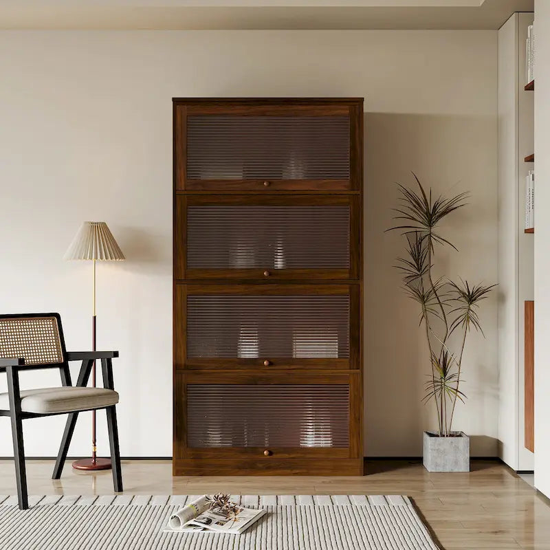Büroschrank mit Glastüren