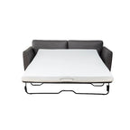 Faux Leather Sleeper Sofa with Memory Foam Mattress