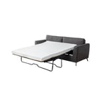 Faux Leather Sleeper Sofa with Memory Foam Mattress