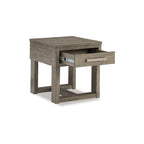 Braun/Grau Beistelltisch - 22B x 24T x 24H