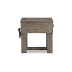 Braun/Grau Beistelltisch - 22B x 24T x 24H