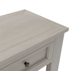 4-Drawer Console Table with Lower Shelf