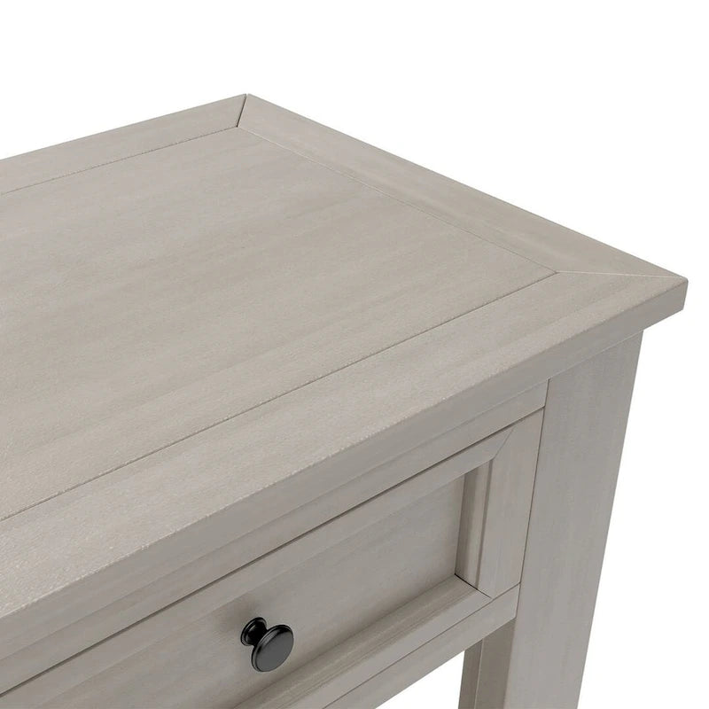 4-Drawer Console Table with Lower Shelf