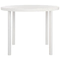 SAFAVIEH Janell White Dining Table - 39.4 x 39.4 x 30 - 39.4 x 39.4 x 30 - 39Wx39Dx30H